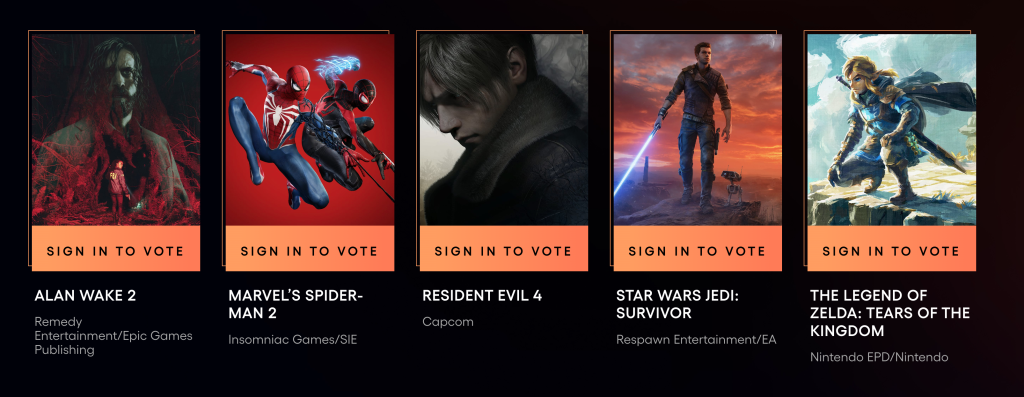 the game awards 2023 acción aventura